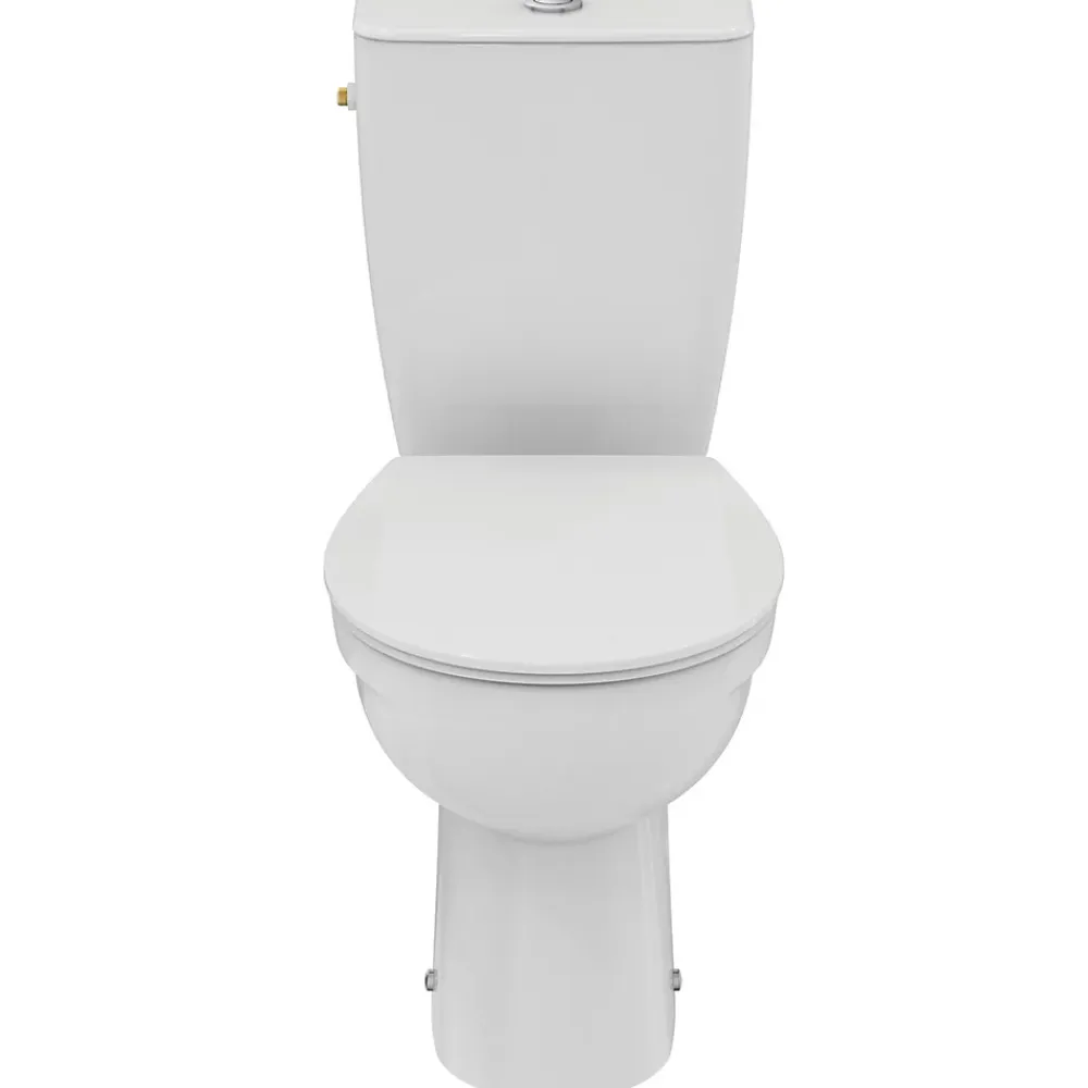Ideal Standard Pack WC à poser en céramique et thermodur, sortie horizontale, Thirso