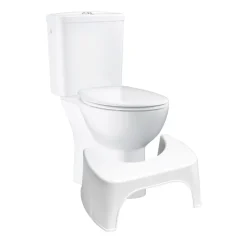 Wc À Poser|Grohe PACK WC à poser Bau Ceramic + Tabouret physiologique plastique Blanc