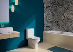 Geberit Pack WC à poser sans bride avec abattant à frein de fermeture, G-300