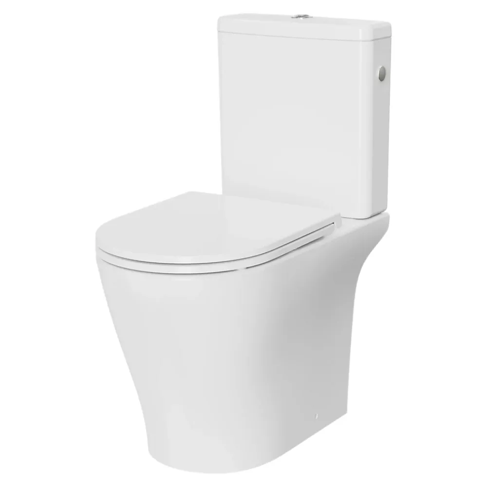 Pack WC à poser sans bride sortie horizontale ou verticale blanc Nanki