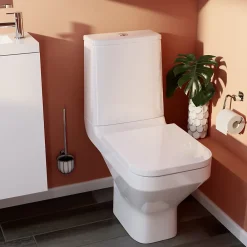 GoodHome Pack WC à poser sans bride avec sortie horizontale Teesta
