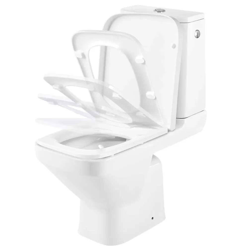 GoodHome Pack WC à poser sans bride avec sortie horizontale Teesta