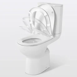 Wc À Poser|Wc Pmr|GoodHome Pack WC à poser surélevé sans bride avec sortie horizontale Cavally