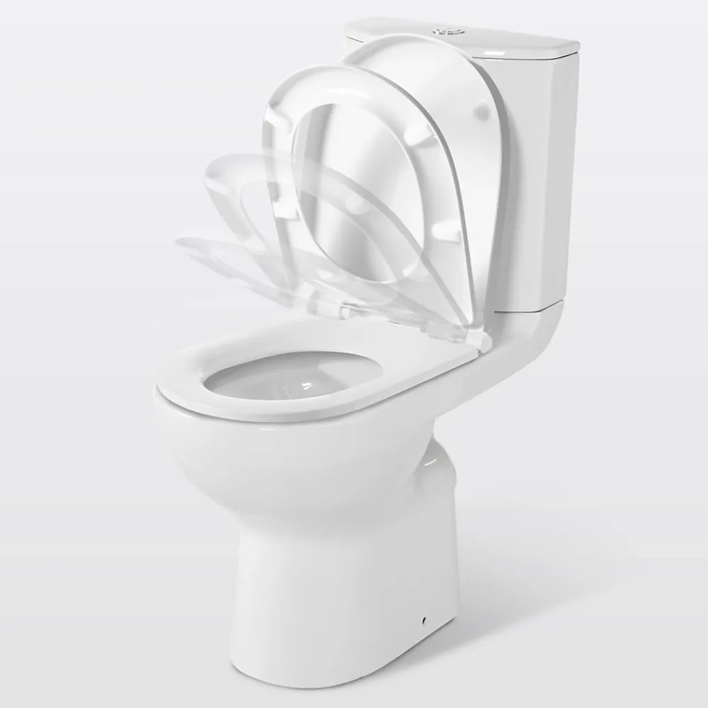 Wc À Poser|Wc Pmr|GoodHome Pack WC à poser surélevé sans bride avec sortie horizontale Cavally