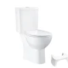 Wc À Poser|Grohe PACK WC avec bride à poser Bau Ceramic + Tabouret physiologique plastique Blanc