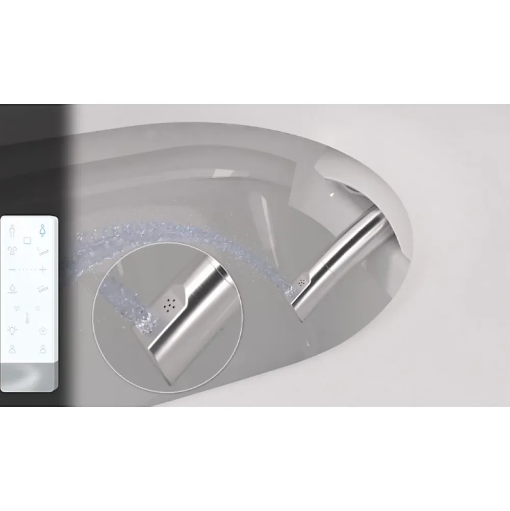 Wc Japonais|Planète Bain Pack wc avec cuvette lavante - Façade blanche -Wc japonais