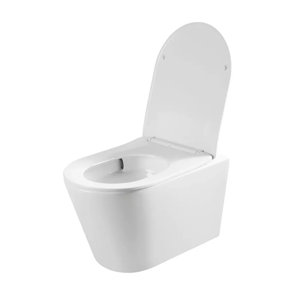 Roca Pack WC bâti-support + WC suspendu sans bride Ceramia avec abattant SoftClose + plaque (ROCE14WT03-FR)