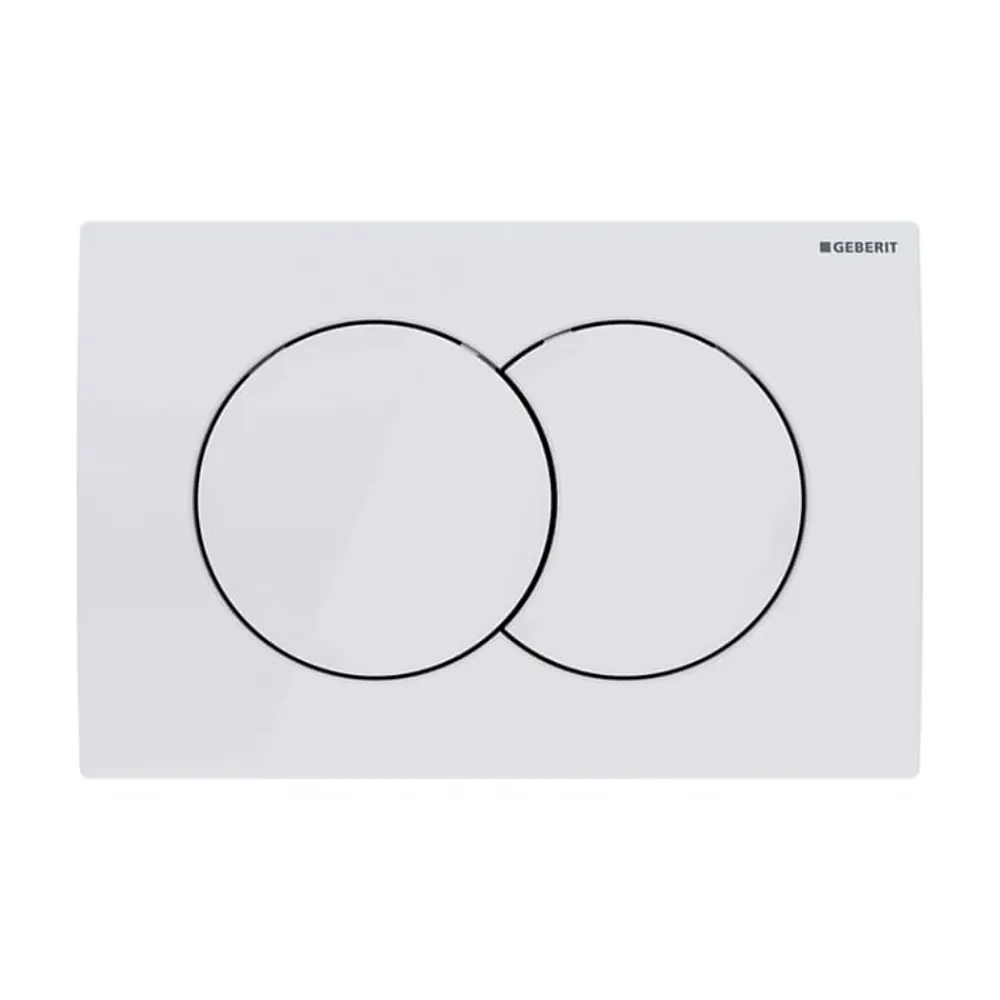 Geberit Pack WC bâti-support Duofix 112cm + WC suspendu Ceramia Tornado Rimless + abattant SoftClose + plaque blanche (CETORGEB3)