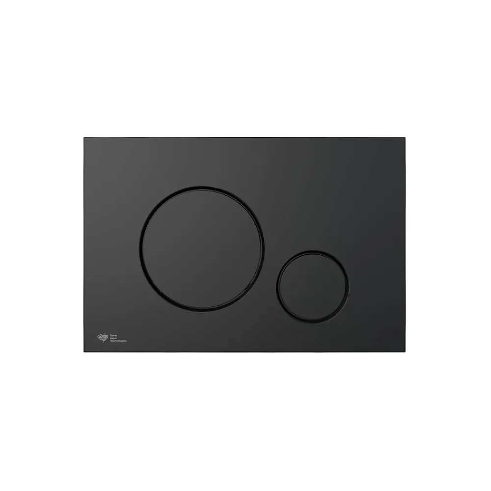 Swiss Aqua Technologies Pack WC bâti-support léger 112 cm ECO 2L + WC suspendu Ceramia + plaque noir mat (STECE14BMT01-FR)