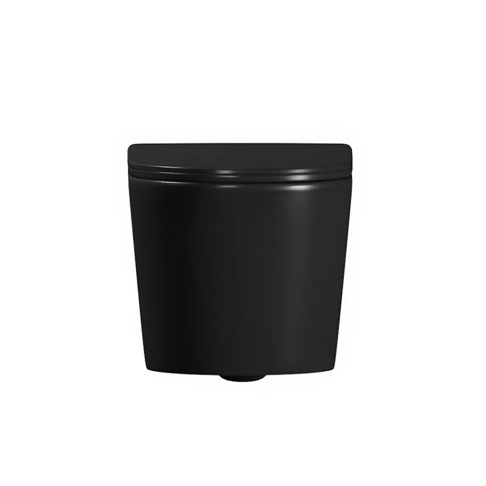 Swiss Aqua Technologies Pack WC bâti-support léger 112 cm ECO 2L + WC suspendu Ceramia + plaque noir mat (STECE14BMT01-FR)