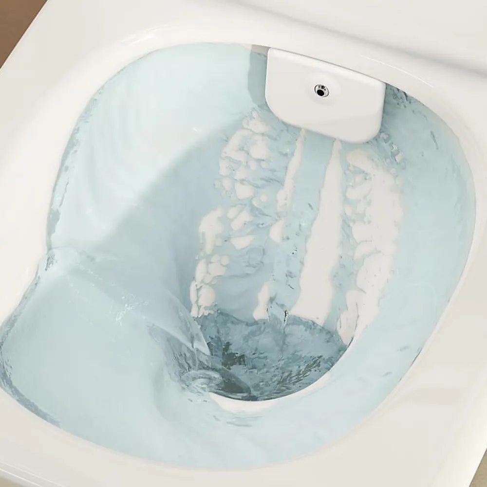 Swiss Aqua Technologies Pack WC Bâti-support Rapid SL + WC sans bride avec fonction bidet thermostatique + Plaque chrome