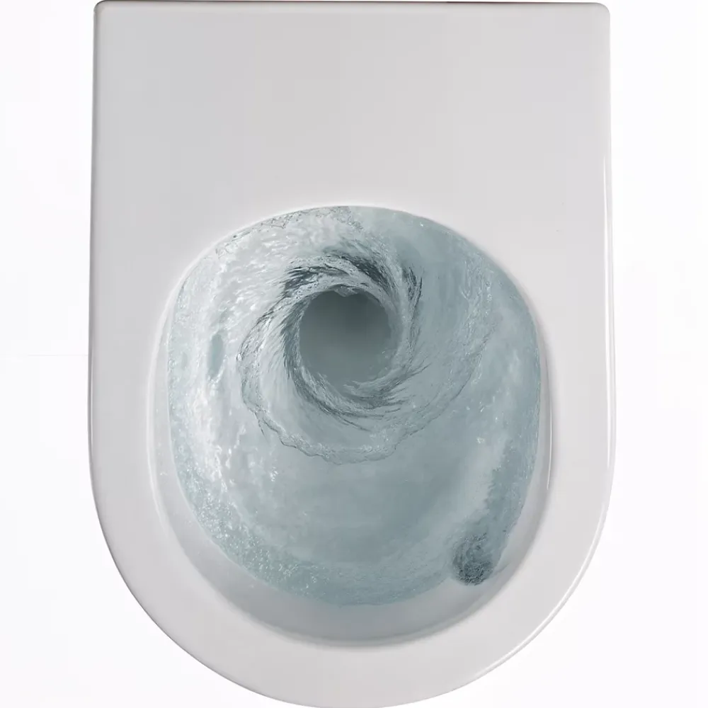 Wc Suspendu|Villeroy & Boch Pack WC bâti-support sol-mur + WC sans bride Ceramia PixL avec abattant SoftClose + plaque noir (VBCEPXWT01-FR)