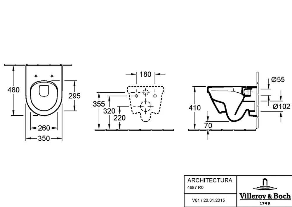 Wc Suspendu|Villeroy & Boch Pack WC cuvette suspendue sans bride avec abattant Targa Design