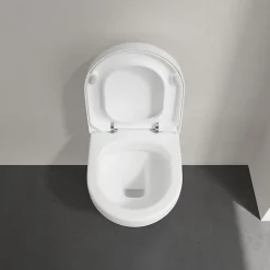 Wc Suspendu|Villeroy & Boch Pack WC cuvette suspendue sans bride avec abattant Targa Design