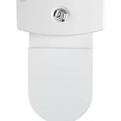 Wc À Poser|Sanindusa Pack WC cuvette+réservoir+abattant+fixations UrbY 65 caréné évacuation par dessous blanc