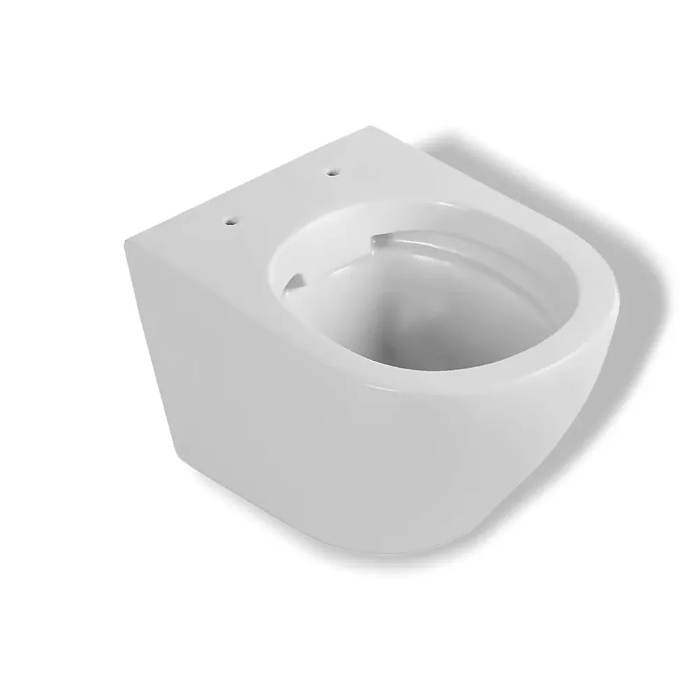 Badland Pack WC GEBERIT Bâti-support Duofix+WC Slim Soft-Close ROLO blanc+tapis d'isolation acoustique+plaque noir