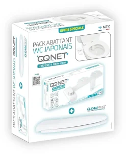 MTK Pack WC japonais : abattant + kit lavant - Hygiène parfaite sans électricité - QQ Net Cleanfast
