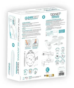 MTK Pack WC japonais : abattant + kit lavant - Hygiène parfaite sans électricité - QQ Net Cleanfast