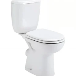Sanindusa Pack WC PMR normes handicapé Aveiro Confort évacuation arrière alim. chasse d'eau par dessous blanc