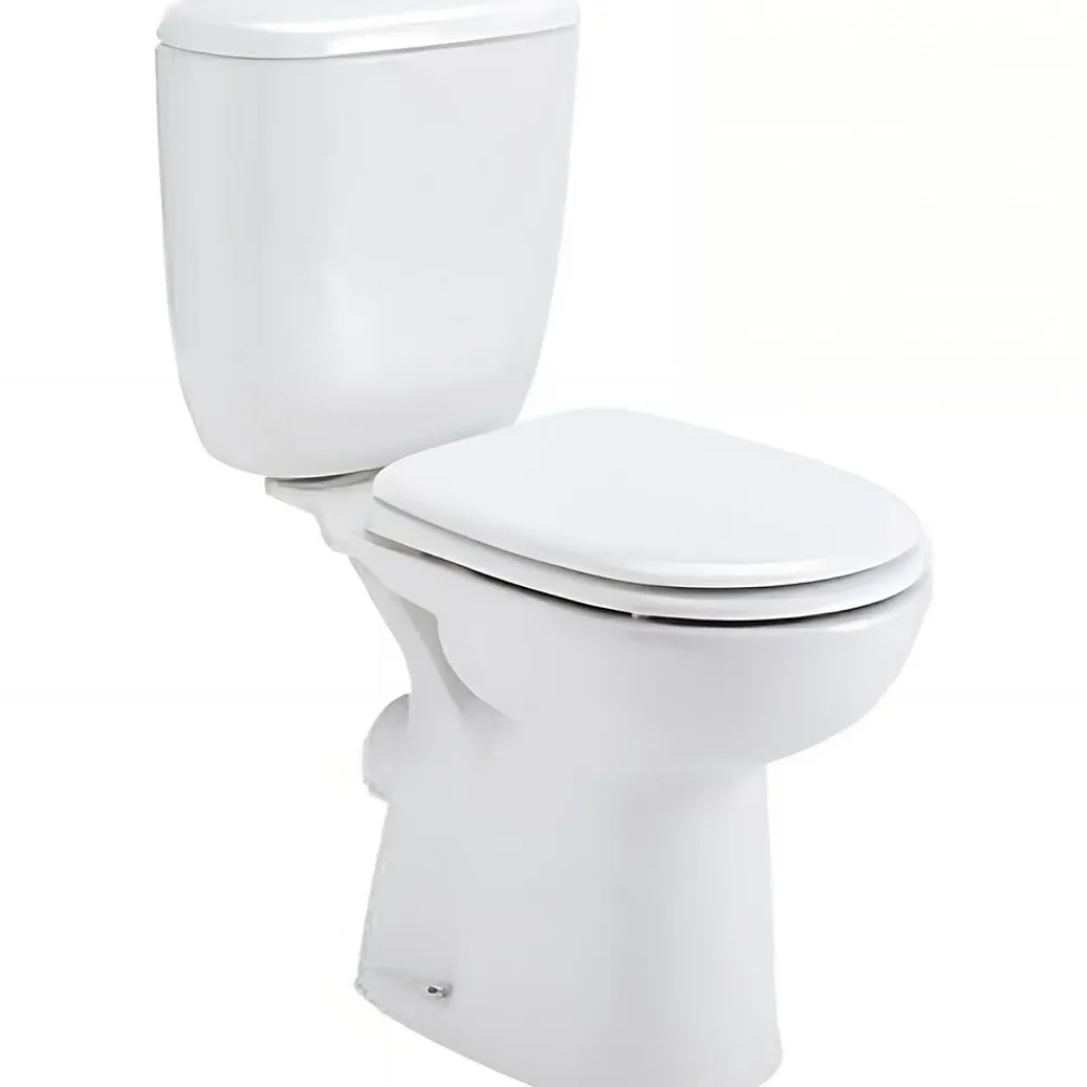 Sanindusa Pack WC PMR normes handicapé Aveiro Confort évacuation arrière alim. chasse d'eau par dessous blanc