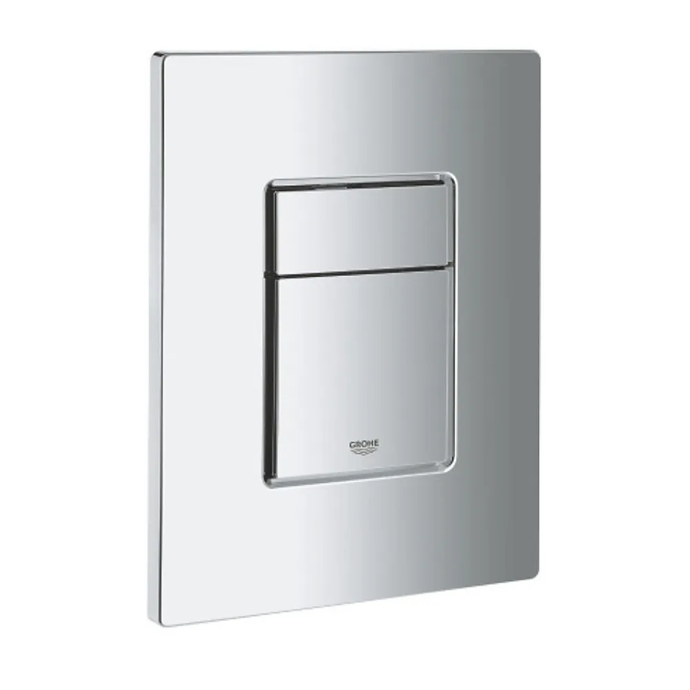 Wc Suspendu|Grohe Pack WC Rapid SL + Cuvette sans bride SAT, fixations invisibles + Plaque Chrome (RapidSL082-SATrimless-1)
