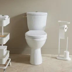 Wc À Poser|Planète Bain Pack wc surélevé Bermude avec sortie verticale blanc