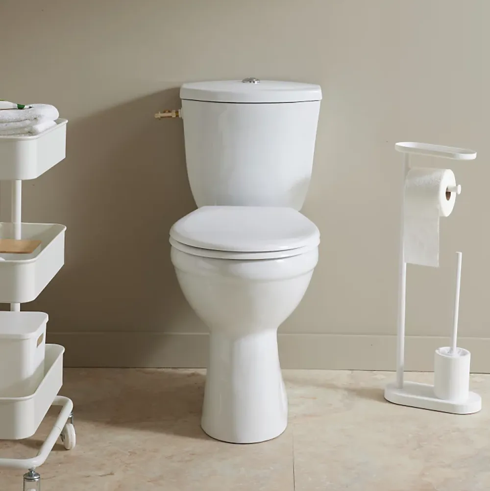 Wc À Poser|Planète Bain Pack wc surélevé Bermude avec sortie verticale blanc