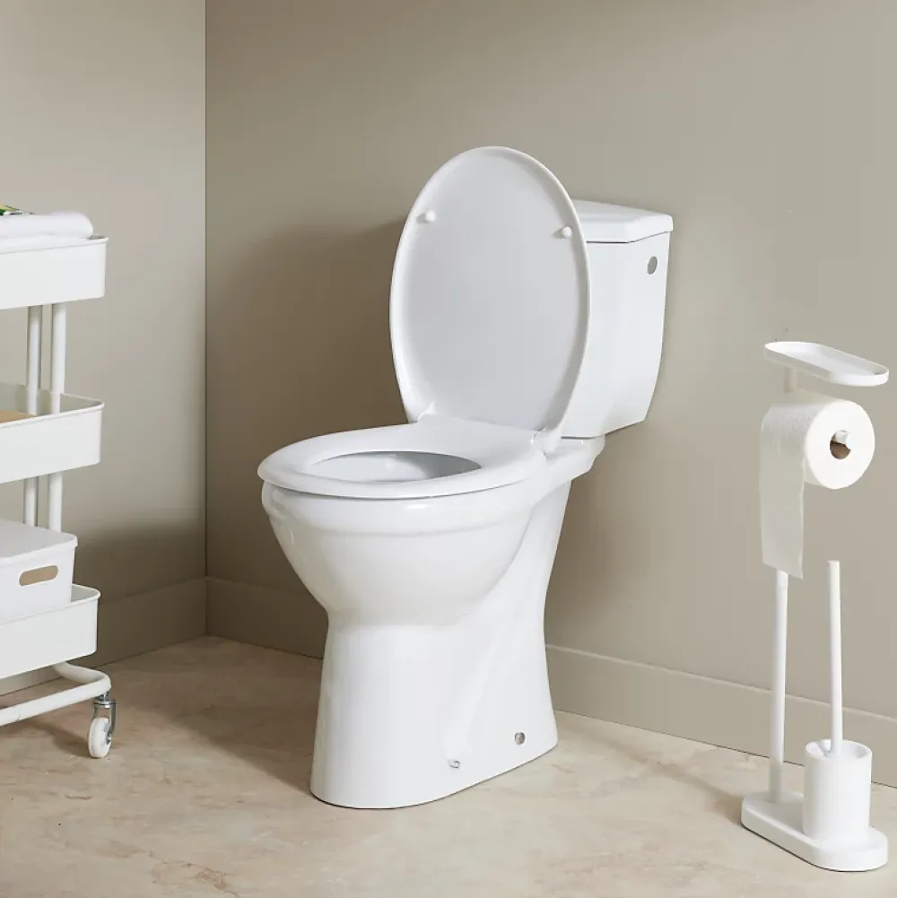 Wc À Poser|Planète Bain Pack wc surélevé Bermude avec sortie verticale blanc