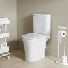Wc À Poser|Planète Bain Pack WC surélevé gain de place sans bride sortie horizontale - Shani