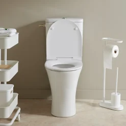 Wc À Poser|Planète Bain Pack WC surélevé gain de place sans bride sortie horizontale - Shani