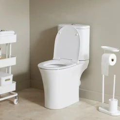 Wc À Poser|Planète Bain Pack WC surélevé gain de place sans bride sortie horizontale - Shani