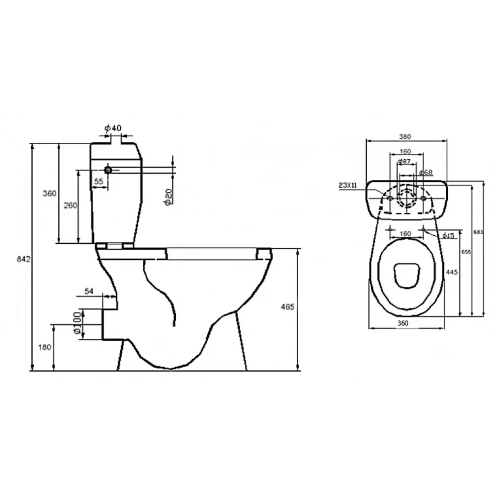Wc À Poser|Planète Bain Pack WC surélevé SH blanc - sortie horizontale