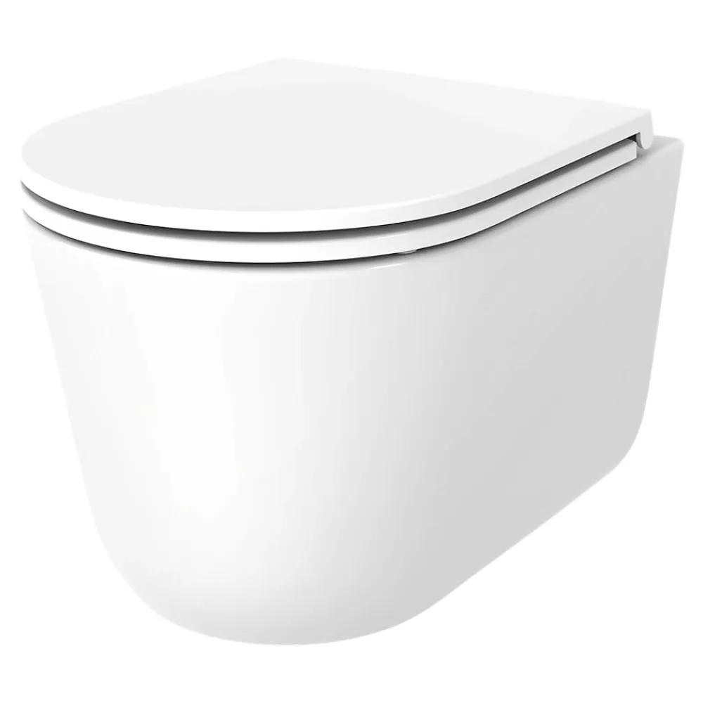 Siamp Pack WC suspendu avec cuvette sans bride effet Vortex Luvia et bâti universel