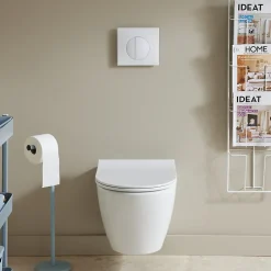 Planète Bain Pack WC suspendu Bati Siamp universel + cuvette sans bride samara