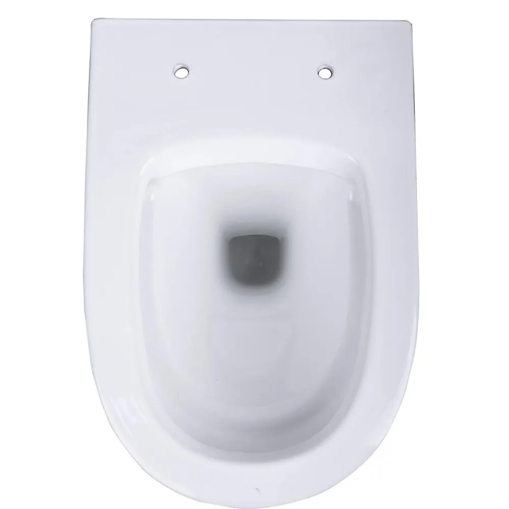 Grohe Pack WC suspendu blanc cuvette sans bride Fuerte et bâti-support sol et mur