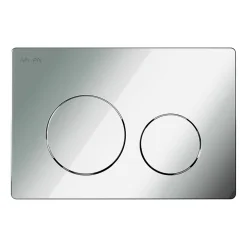 Am.Pm Europe Pack WC suspendu bâti mural et cuvette Plaque Round Chrome Pack WC Bati-support AM.PM X-Joy S