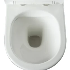 Planète Bain Pack WC suspendu gain de place bâti universel Siamp + cuvette sans bride Corolla