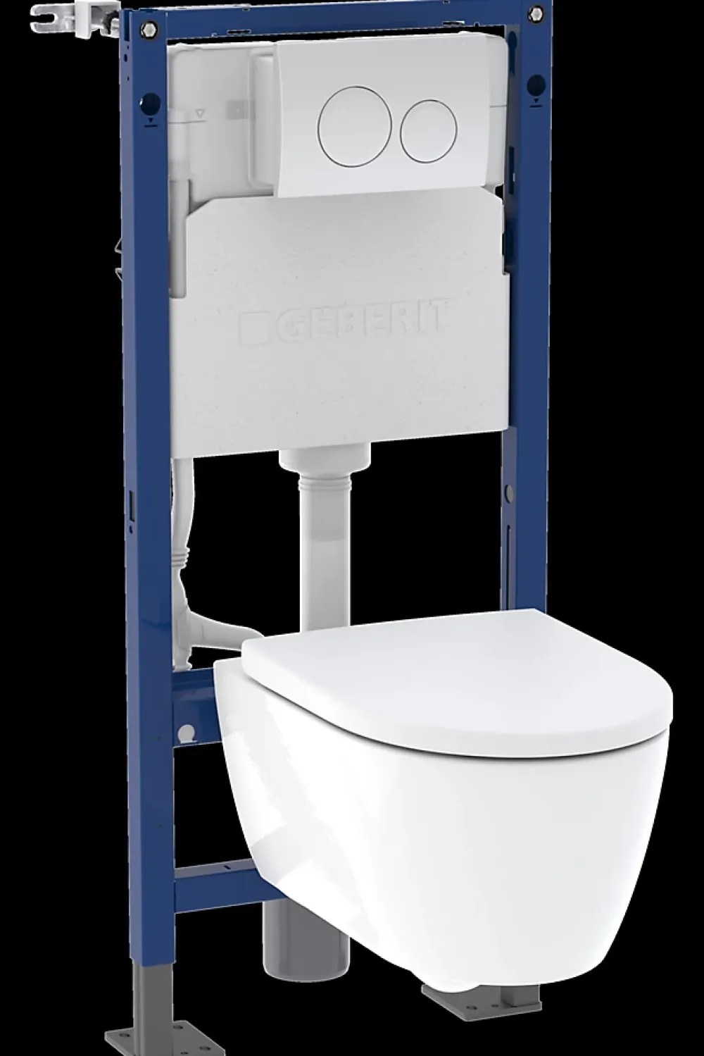 Wc Suspendu|Geberit Pack WC suspendu G-600 blanc mat