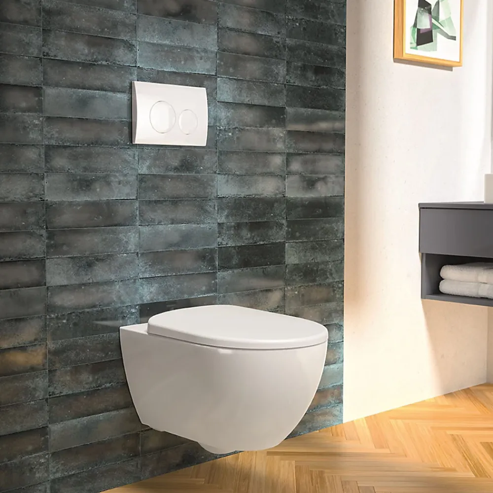 Wc Suspendu|Geberit Pack WC suspendu G-600 blanc mat