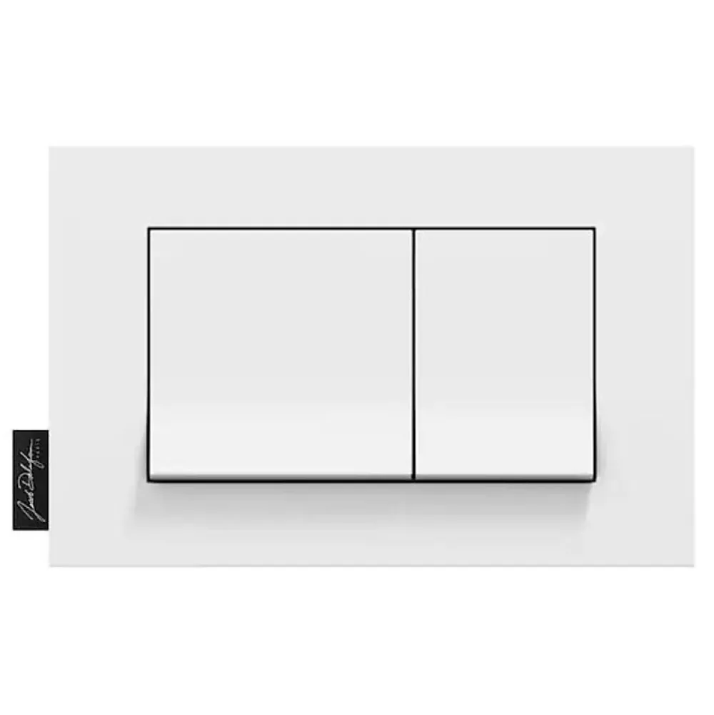 Jacob Delafon Pack WC suspendu Terrace+ bâti-support + plaque Blanc brillant