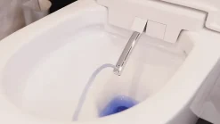Wc Japonais|SFA Pack WC suspendu lavant avec cuvette sans bride, LED et télécommande, Saniwash