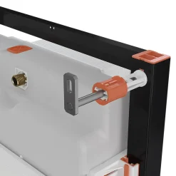 Wc Suspendu|GoodHome Pack WC suspendu sans bride Luvia avec bâti-support sol et mur autoportant Silgo
