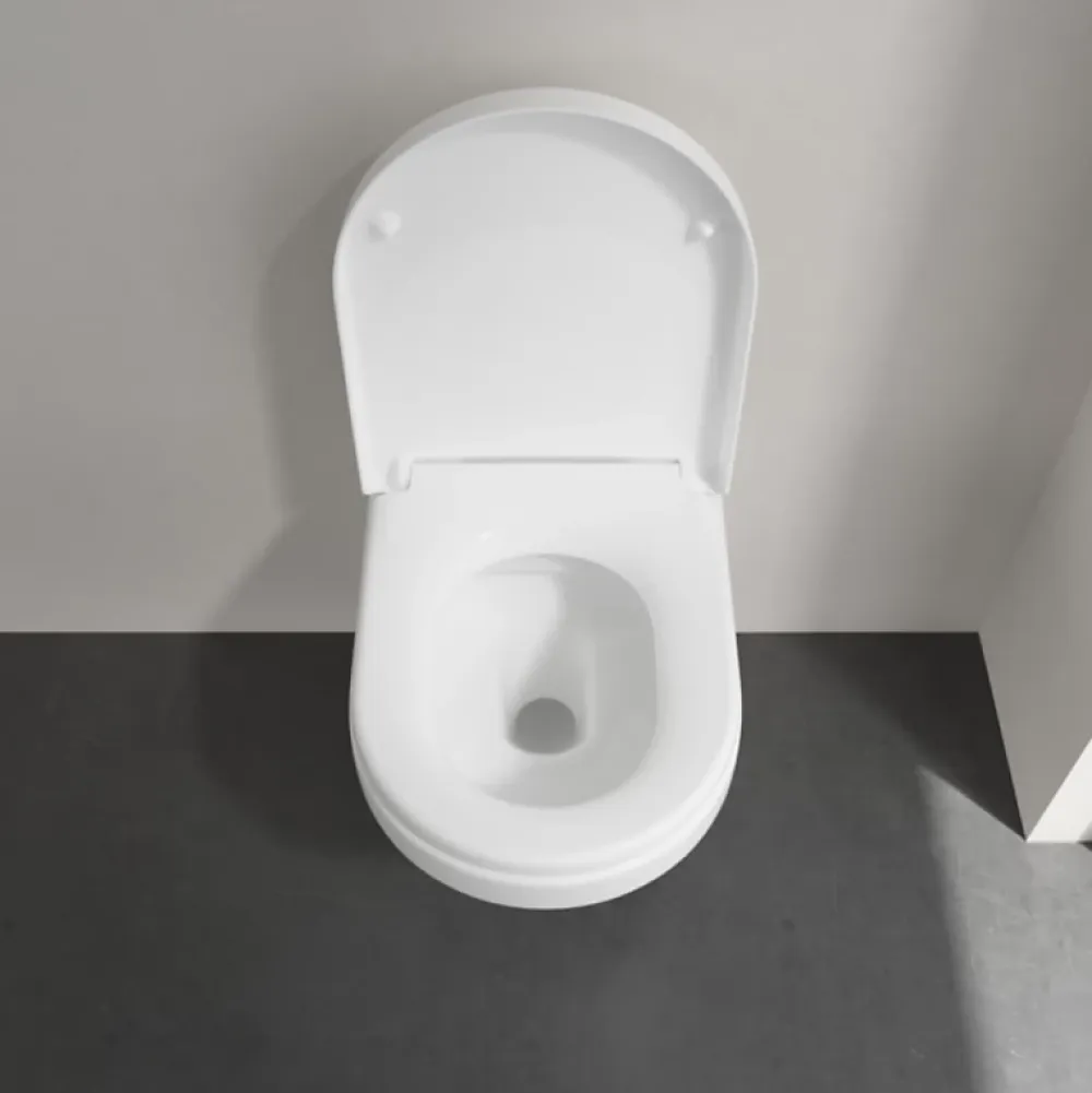 Wc Suspendu|Villeroy & Boch Pack WC suspendu sans bride VILLEROY ET BOCH Architectura Directflush + abattant + plaque blanche + bâti + Tabouret blanc