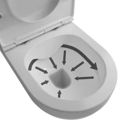 GoodHome Pack WC suspendu sans bride Cavally
