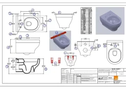 GoodHome Pack WC suspendu sans bride Cavally