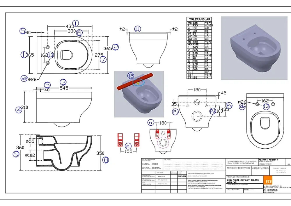 GoodHome Pack WC suspendu sans bride Cavally