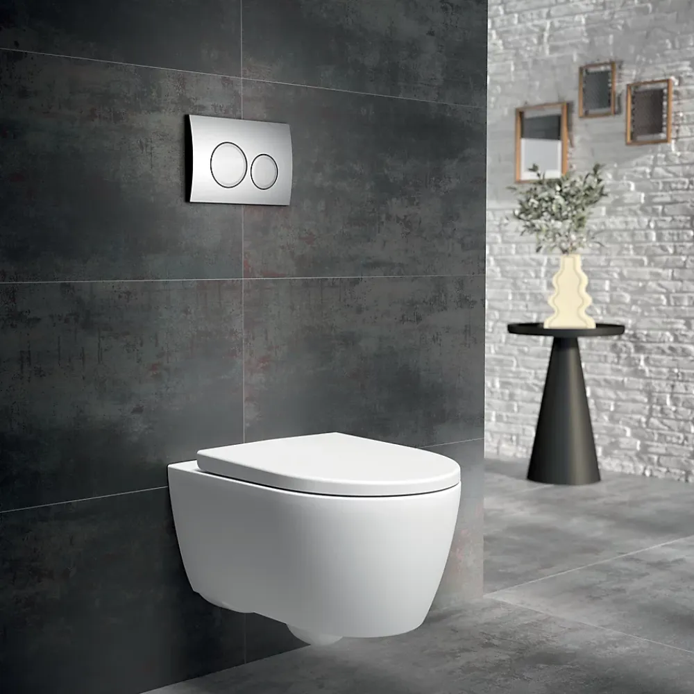 Wc Suspendu|Geberit Pack WC suspendu sans bride, G-600 Pure Mat