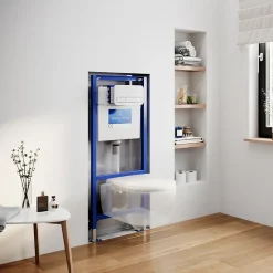 Wc Suspendu|Villeroy & Boch Pack WC suspendu sans bride VILLEROY ET BOCH Avento + Bâti support ViConnect Pro + abattant frein de chute + plaque blanche