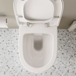 Vitra Pack WC suspendu Sento blanc mat + bâti autoportant V-Fix Core + Plaque Round Blanche