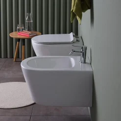 Kiamami Valentina Paire De Sanitaires Suspendus Wc Et Bidet - Blues